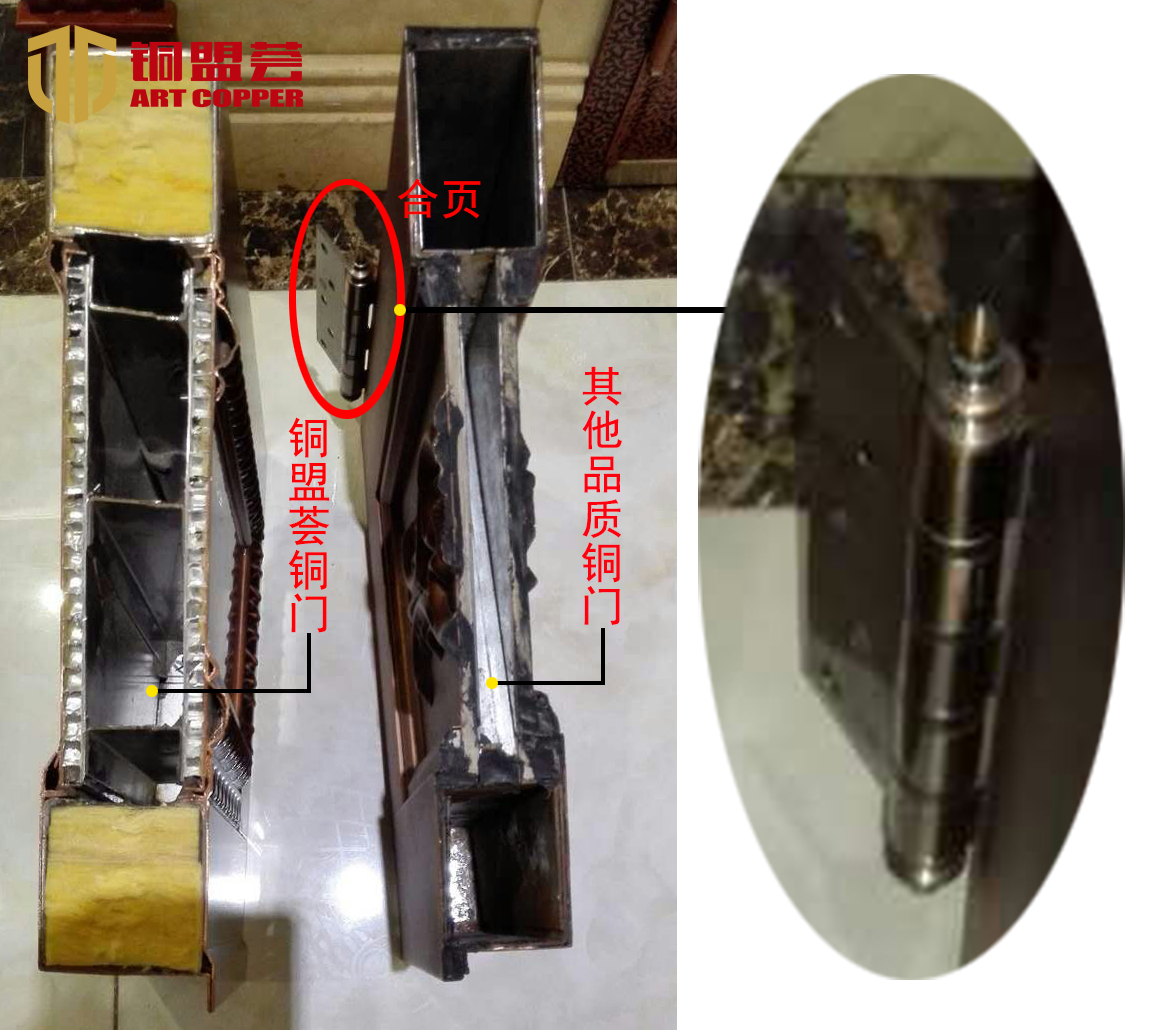 銅盟薈銅門品質(zhì)對比