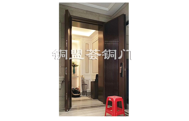 現(xiàn)代簡(jiǎn)約子母銅門，為門面增添不凡氣質(zhì)